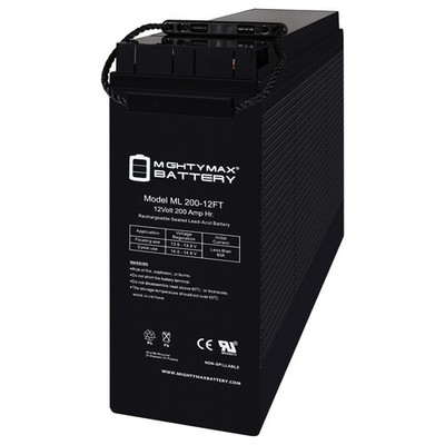 Mighty Max 12V 200Ah FT Replaces Home Storage, Trolling Motor, Off-Grid System