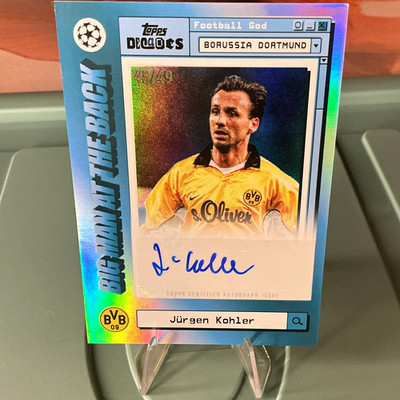 Topps Auto Jürgen Kohler UCC Decades Big Man at the Back Borussia Dortmund /49