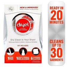 At-Home Dry Cleaner Kit 6 Count Laundry Cleaning Cloth Sheets