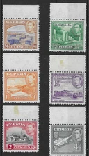 Cyprus 1938 GVI Definitives MNH (6v)