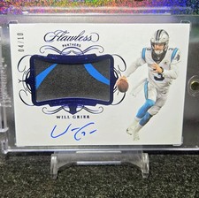 Will Grier Auto Sapphire RPA 2019 Panini Flawless Rookie RC Patch Autograph /10