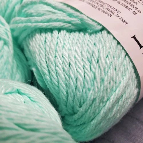 Loops & Threads Classic Cotton Yarn Seafoam Lot 5 Skeins 100% Cotton 120yd New image 2