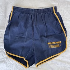 Vintage Schreiner College Short Gym Shorts 1970s Artex USA Cotton Athletic