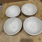 Nice Set Of 4 White 6” HTF Vagabond Vintage Bowls *