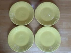 Fiesta Ware Sunflower Luncheon Plate - Classic 9-Inch Homer Laughlin - Lot of 4
