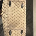 American Flyer Canvas Duffle Bag Beige Brown Geometric Adjustable Straps — photo 7