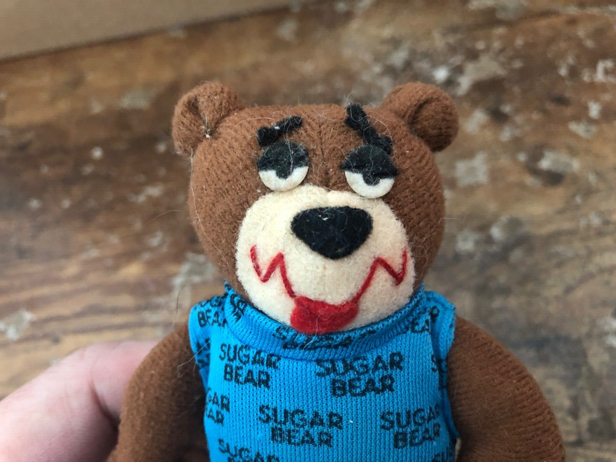 Vintage SUGAR BEAR Plush Stuffed Animal GOLDEN CRISP Cereal