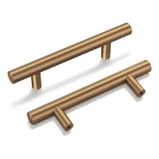 Champagne Bronze Cabinet Pulls 10 Pack 3 inch Brushed Bronze Handles