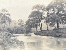 Rare vintage print Monsal Dale, Derbyshire c.1910 by Charles F Inston 1855-1917