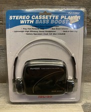 Brand New Vintage NOS IMA Stereo Cassette Player Bass Boost with Headphones