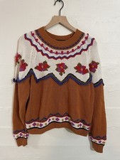 WOMENS REBECCA STONE VINTAGE SWEATER SIZE LARGE