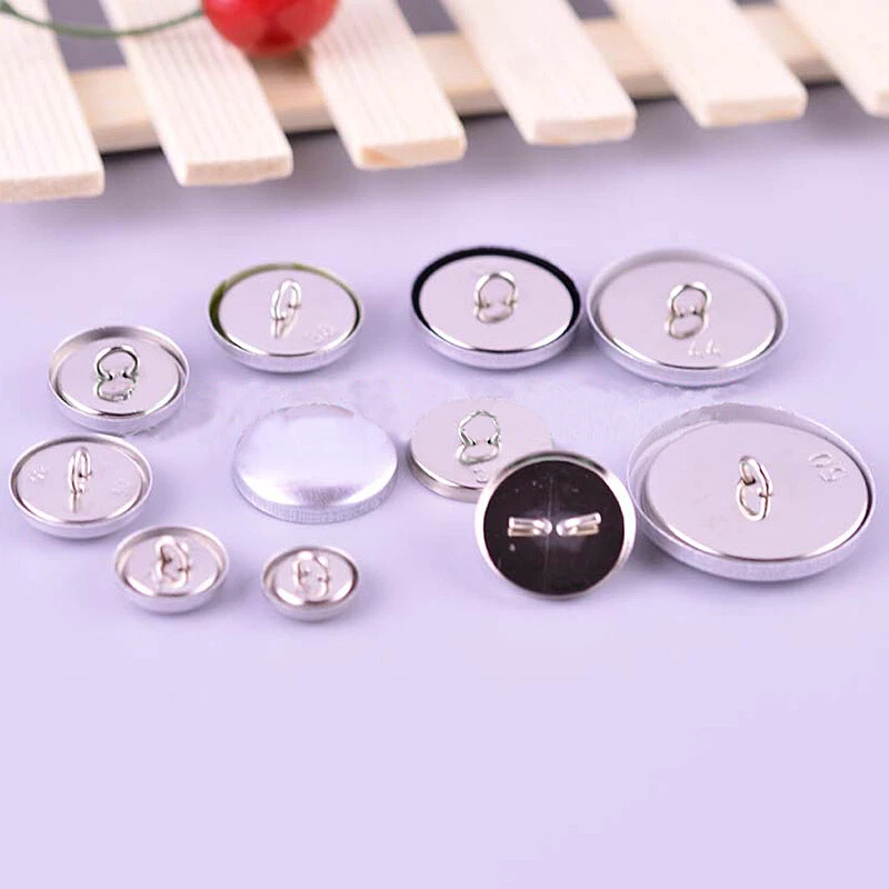 100X Cover Button Kit DIY Handmade Fabric Round Covered Cloth Metal Craft Acc - Image 3 of 3