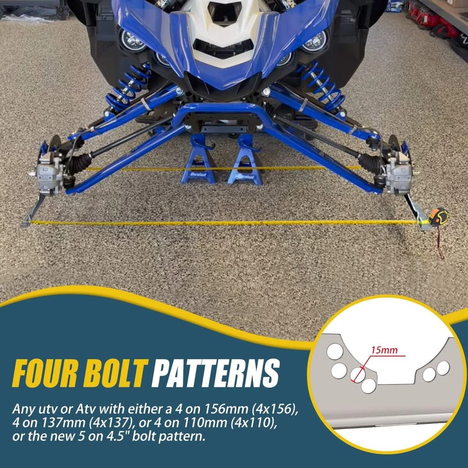 2PCS UTV Front Alignment Tool For Honda Pioneer SXS700 SXS1000 SXS500 Big Red US Foto 4 de 4