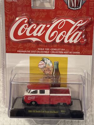 M2 Machines Coca-Cola 1:64 1960 VW Double Cab Truck USA Model DE01 New