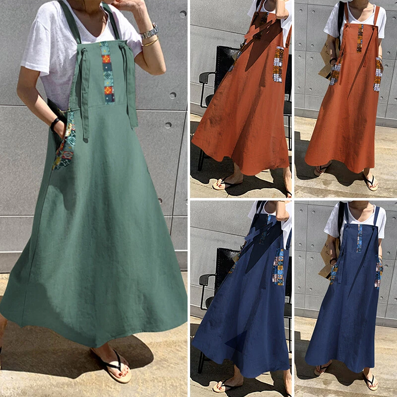 Long skirt with overalls cheap