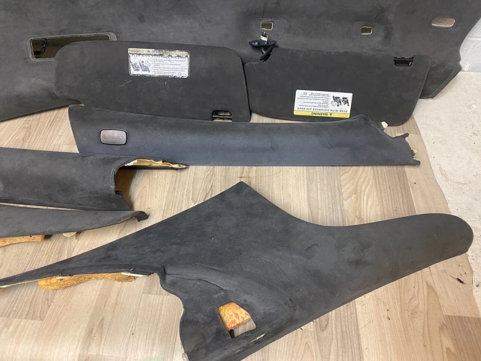 MERCEDES BENZ CL63 CL550 W216 OEM AMG CONJUNTO PILAR PARA-SOL FORRO ACABAMENTO PILAR - Imagem 2 de 4