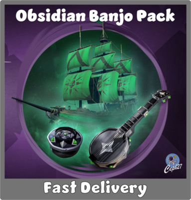 Sea of Thieves - Obsidian Banjo Pack - Banjo + Hull + Compass - XBOX Code