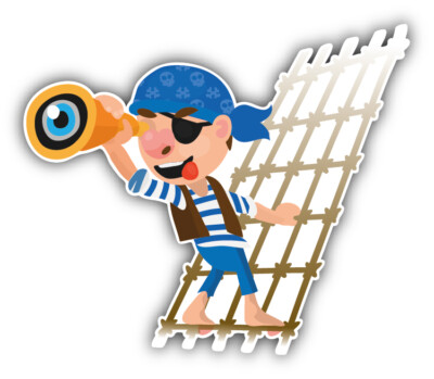 Cartoon Pirate Sailor Car Bumper Sticker Decal | eBay
