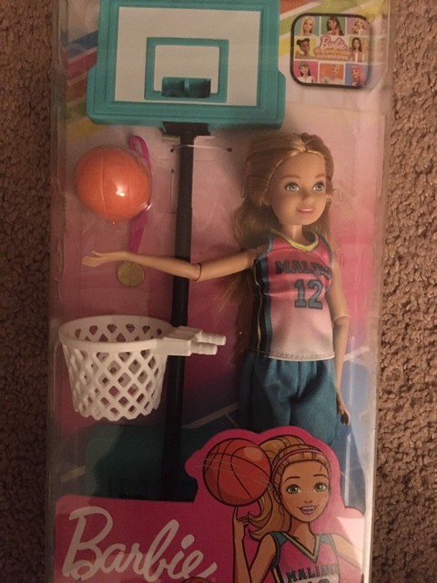 Barbie Team Stacie Basketball Doll With Hoop Playset Mattel for sale online | eBay