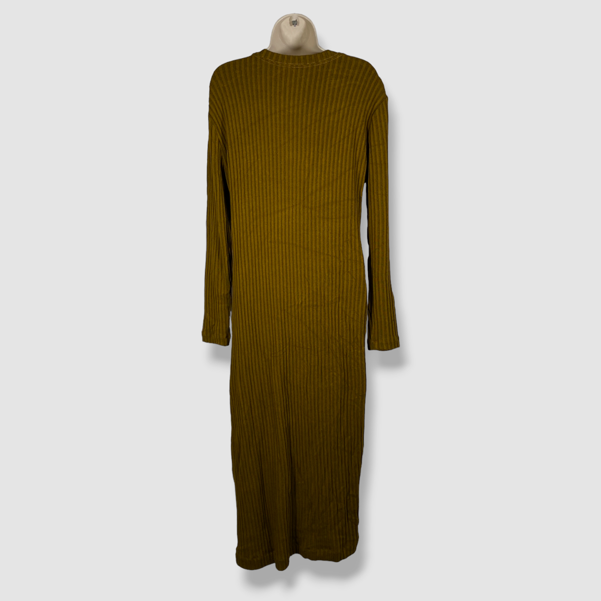 $365 Tanya Taylor Women's Yellow Ribbed Twisted Long-Sleeve Elana