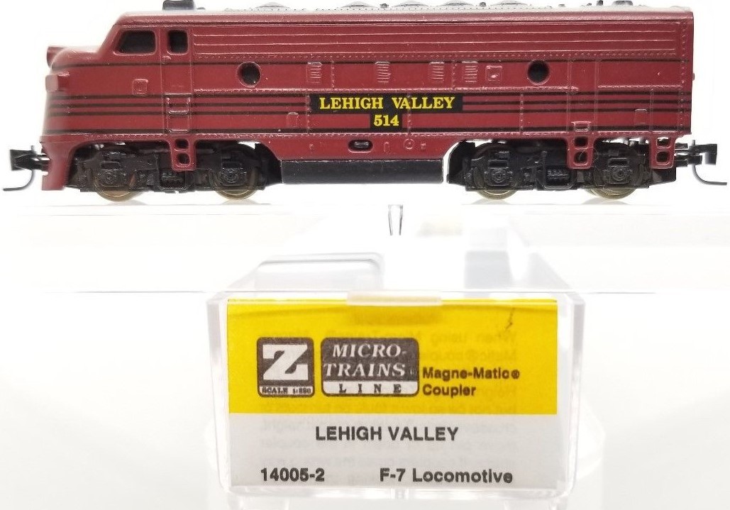 Z Scale Micro Trains MTL 14005-2 Lehigh Valley F7 A-unit Diesel