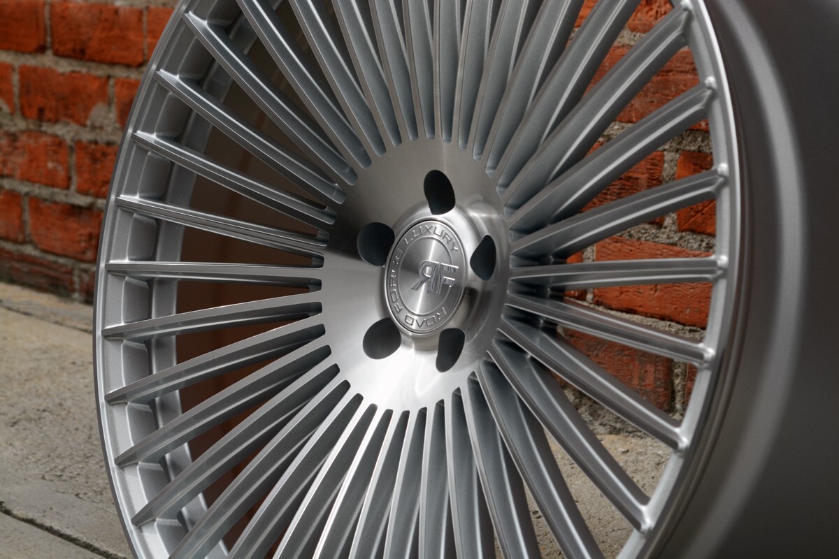 22” RF35 SILVER CONCAVE WHEELS RIMS FOR BENTLEY CONTINENTAL GT 22X9 / 22X10.5