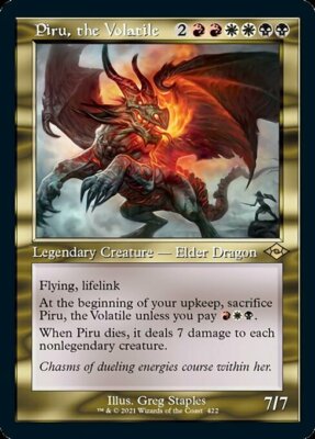 MTG PIRU, THE VOLATILE EXC - PIRU, THE INSTABLE - MH2 RETRO EN - MAGIC