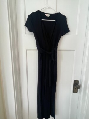 Boden Jersey Jumpsuit Black Size