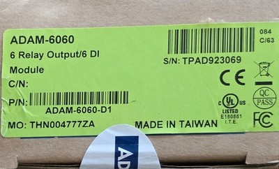 ADAM-6060-D Advantech IO 6DI/6 Relay Data Acquisition Module Relay Ethernet