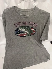 Bass Pro shop Gray Tshirt unk siz