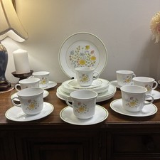 Lot Of 32 P Vintage Corelle Spring Meadow Plates Cups Saucers Serves 8