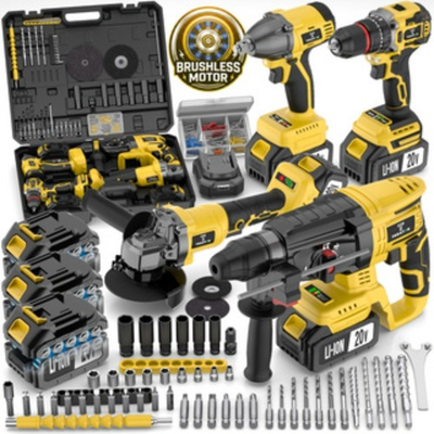 #ad NewlyUpgraded20V brushless cordless power tool set $148.99