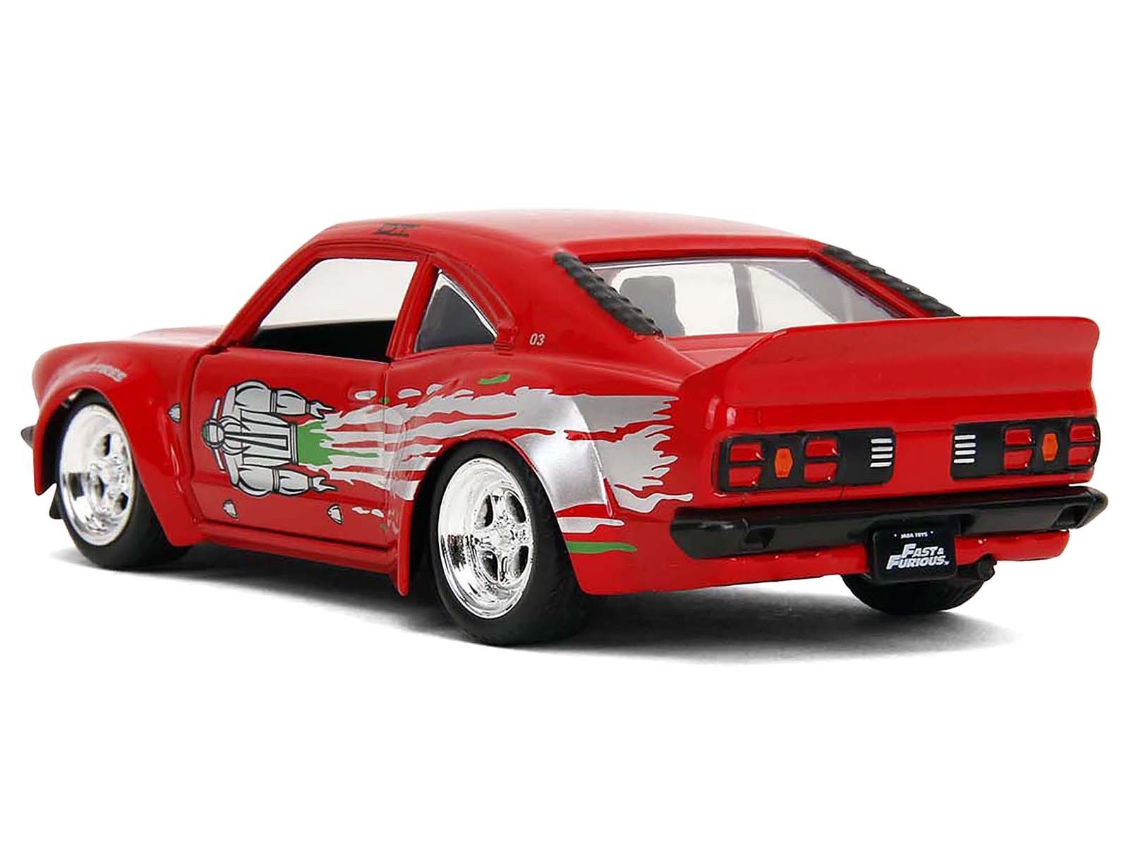 1974 MAZDA RX-3 RED "FAST & FURIOUS" 1/32 DIECAST METAL CAR BY JADA 35630