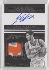 2017-18 Panini Noir Prime Black and White 19/20 Enes Kanter #BW-EK Auto 4x4