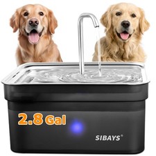 Dog Water Fountain for Large Dogs, 355oz/2.8Gal/10.5L Automatic Dog and Cat W...