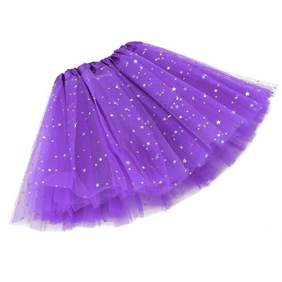 Funkelndes 3-lagiges Tutu für Mädchen - Ballett, Kostüm, Party - Größe 2-7 Jahre