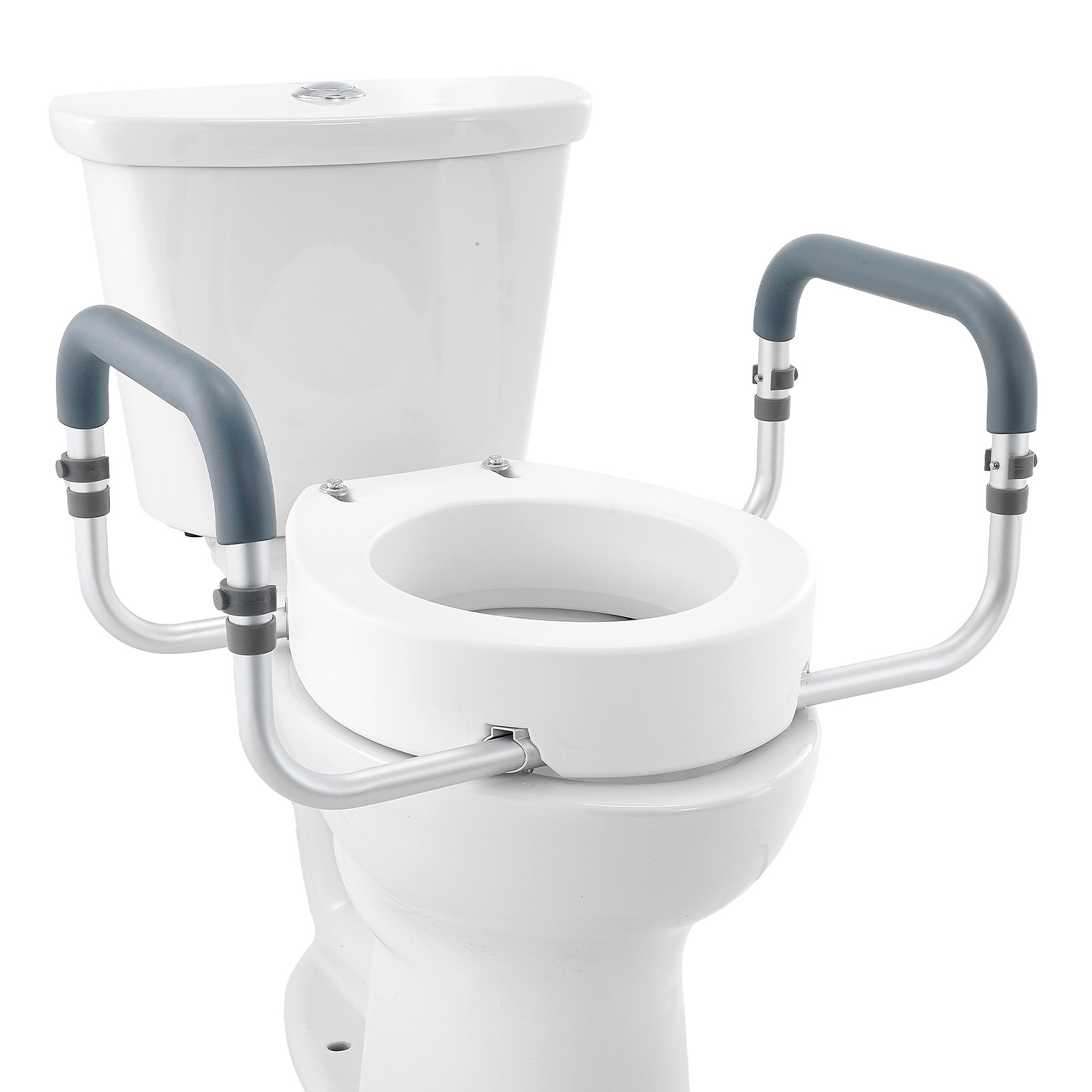 Rehausseur de toilette ronde pour soulager les genoux des personnes âgées