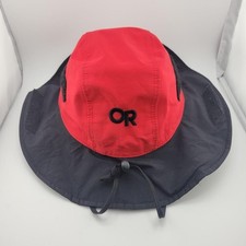 Outdoor Research Seattle Sombrero Hat Boonie Fitted Mens Small Red Gore-Tex