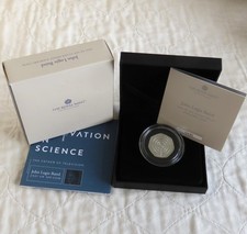 UK 2021 JOHN LOGIE BAIRD PIEDFORT 50 PENCE SILVER PROOF - complete