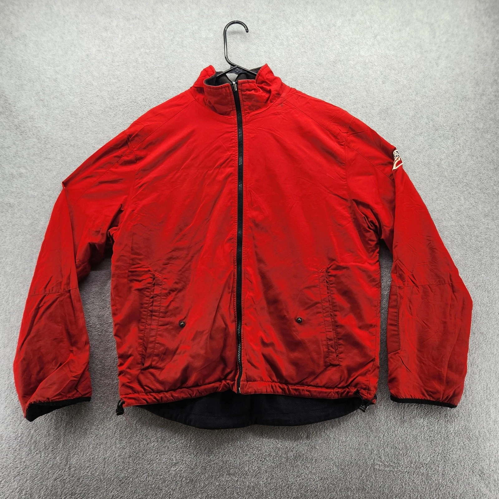 Tommy Hilfiger Jacket Mens XL Red Windbreaker Fleece Lined US Ski Team