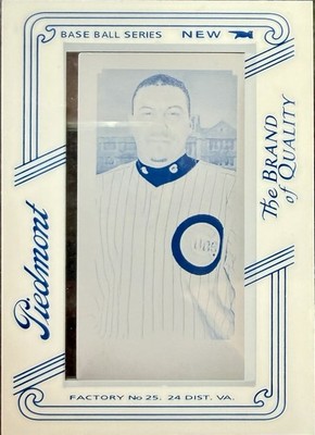 2010 Topps 206 Baseball 61 Carlos Zambrano Framed Cyan Printing Plate #1/1 Cubs