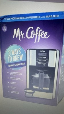 Mr. Coffee 12-Cup Programmable Coffeemaker Rapid Brew Digital Reusable Filter