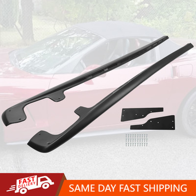 Fits For 2005-2013 Corvette C6 Base ZR1 Style Side Skirts Rocker Panel Mud Flaps