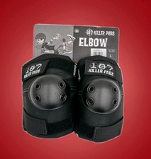 187 Killer Pads Elbow Large Black BNIB Skate Bike Roller Derby Park Skate Sleeve