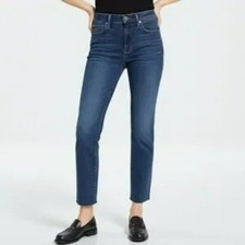 Edwin Womens High Rise Cropped Jeans Size 27 Blue Denim Casual