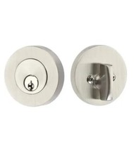 Emtek 8423US15 Single Cylinder Modern Disc Deadbolt Satin Nickel, Open Box