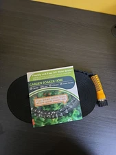 New/Sealed 50 Ft. Flat Soaker Hose Heavy Duty Double Layer Drip Irrigation Black