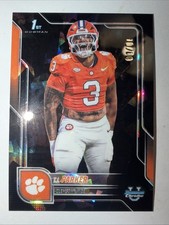 2025 Bowman Chrome University Sapphire TJ Parker 10/10 Clemson Tigers 1st Black
