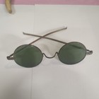 Very Early - 1920’s Antique green glass Super Thin Rim Eye Glasses John Lennon