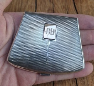 Birmingham 1941 Solid Silver Compact? 74g (See Description)
